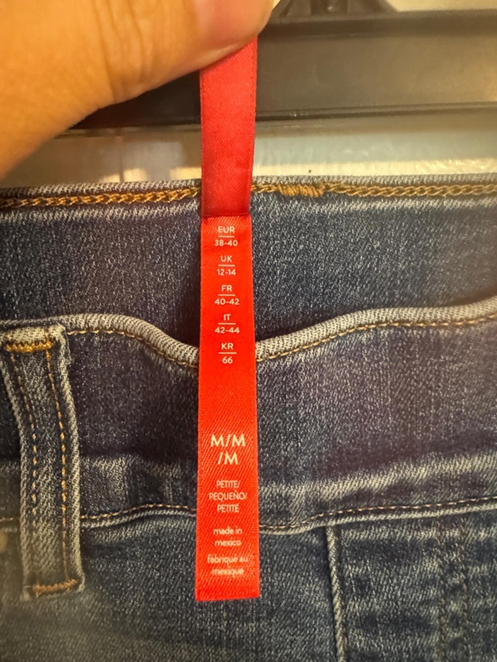 SPANX Wide Leg Flare Jeans in Medium Blue - Picture 3 of 4